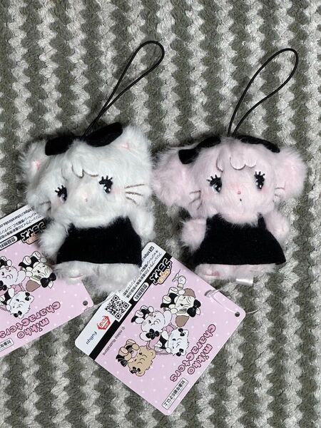 mikko characters BLACK RIBBON マスコット ムース&キャミー2種セット