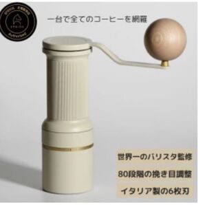 コーヒーミル手動 80段階 限定カラー EssnsGold エペイオス 新品