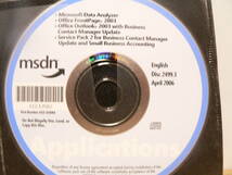 送料最安 120円：CD-ROM　Microsoft msdn Application　English Disc.2499.3 April 2006_画像1