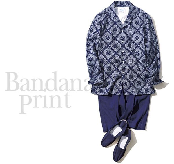 Brilla per il gustoバンダナ柄 長袖シャツ BEAMS F ビームスエフ オープンカラー