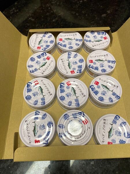 焼津のサンヨー株式会社産のキハダマグロ油漬70g12缶セットです!!
