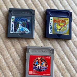 ゲームボーイ ポケットモンスター 金、銀、赤のセット