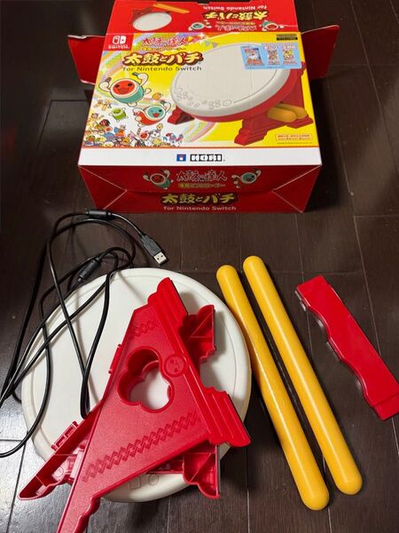数回使用 太鼓の達人専用コントローラー 太鼓とバチ for Nintendo Switch