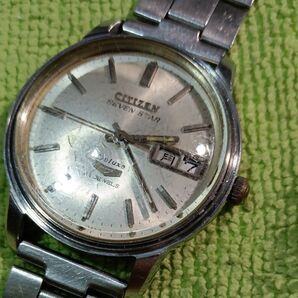 シチズン セブンスター デラックス 自動巻 ですが AC553007 稼働品 ジャンク 1967年 昭和