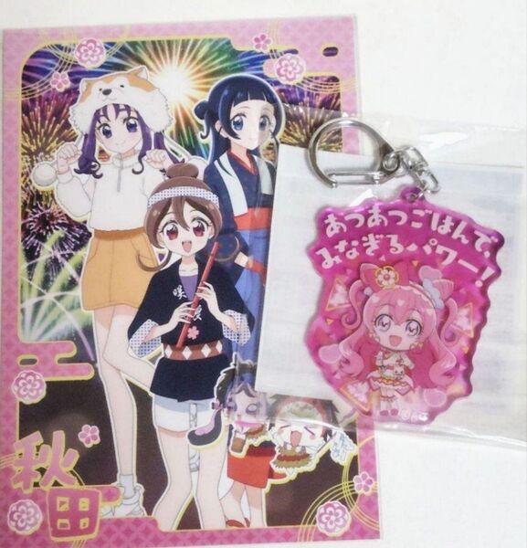 キュアプレシャス 変身口上 アクリルキーホルダー デリシャスパーティプリキュア キミとアイドルプリキュア ポストカード 秋田