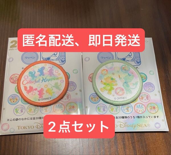 ワッペン カラフルハピネス ダッフィー20周年 ディズニーシー ダッフィー&フレンズ ブラインド クッキーアン ジェラトーニ