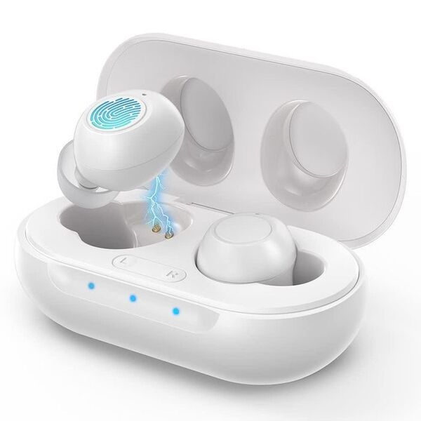 集音器 Bluetoothイヤホンタイプ USB充電式 小型【ホワイト】