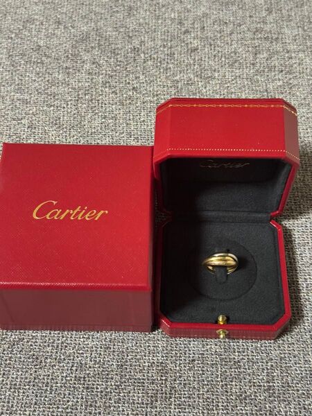 Cartier カルティエ トリニティリング SM 3連リング K18 スリーカラー SIZE 50 10号 AU750 指輪