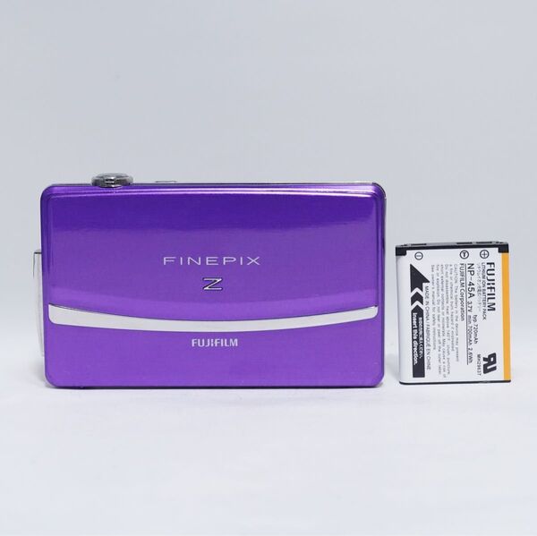 動作確認済 美品 FUJIFILM Finepix Z90 パープル CCD コンパクトデジタルカメラ