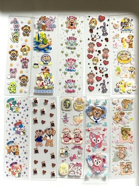 送料込み ダッフィーペンラップシール10枚セット