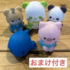 音のなるおもちゃ 動物セット 置物 おまけ付き
