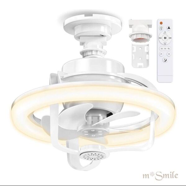 LEDシーリングファンライト 360°回転 4000LM 6-8畳