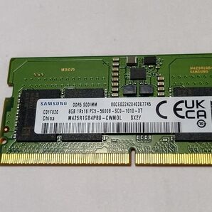 DDR5 8GB ×1枚ノート パソコン用メモリ5600MHz SODIMM
