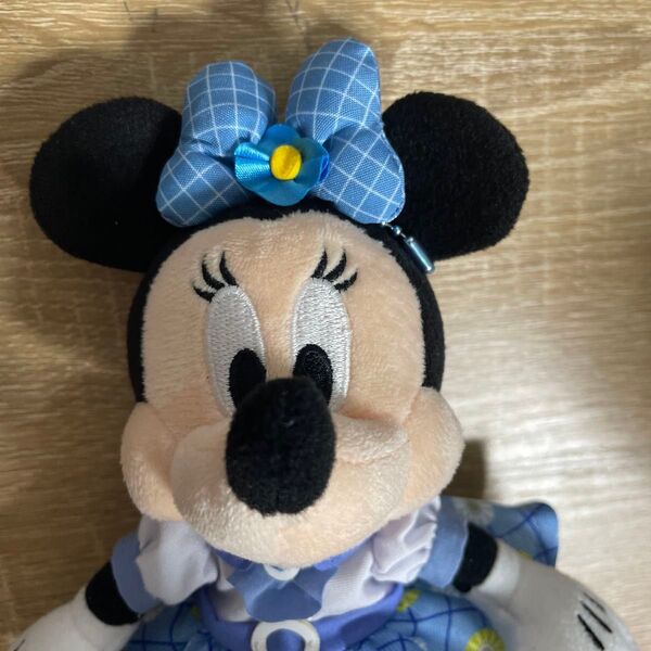 【値段交渉OK】Blue Ever Afterミニーマウス ディズニーグッズ ぬいぐるみバッジ【ディズニーシー限定】