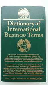 [ last price cut ( this limit. exhibition )* free shipping ]John J. Capela and Stephen W. Hartman[Dictionary of International Business Terms]