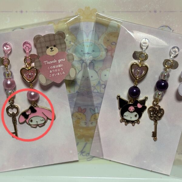 マイメロ ハンドメイド イヤリング アクセサリー サンリオ