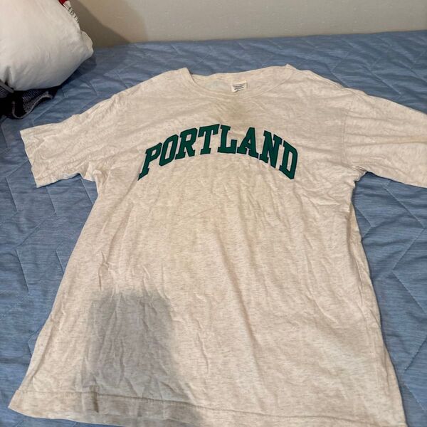 Tシャツ チャンピオン Champion プリント USA古着卸 ロゴ 半袖 M PORTLAND