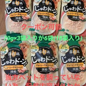 国産愛犬用パウチ18食 イースター 霧島鶏 じゅわドーン! 粗挽きミンチ 自家製おりがみ1枚