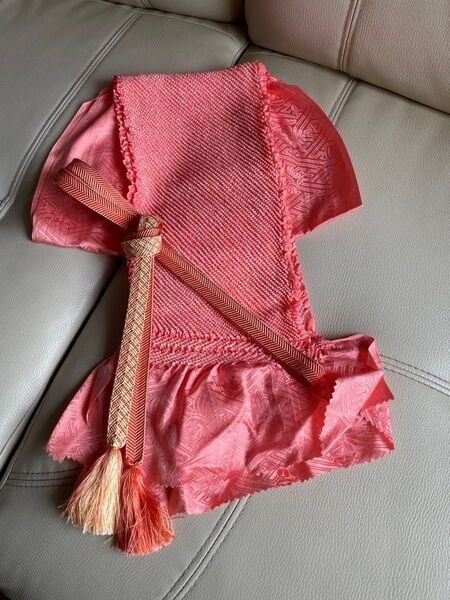 ゆ1073 帯揚げ&帯締めセット 着物 2点セット 絞り 美品 和装小物 着付け