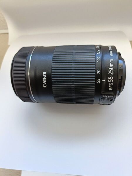 値下げしました。Canon EF-S55-250mm F4-5.6 IS STM キヤノン レンズフード付き