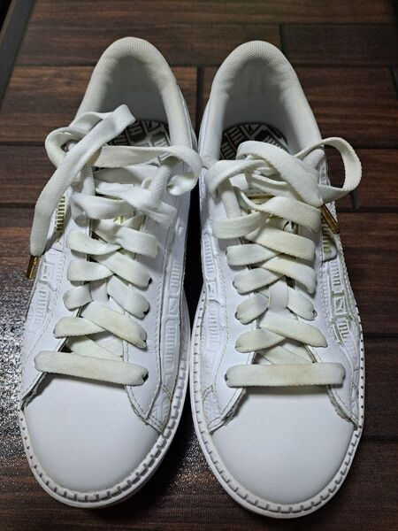 PUMA Basket Platform Trace スニーカー 24cm レディース