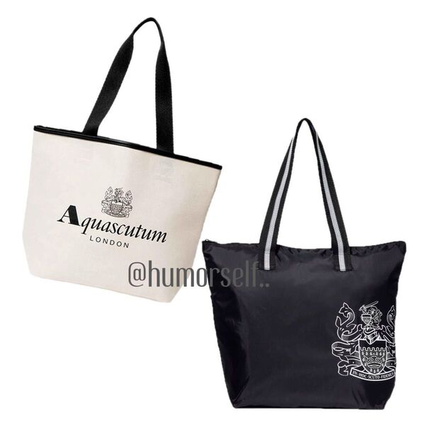 Aquascutum アクアスキュータム 付録 まとめ ビッグトート、パッカブルバッグ ※説明文必読
