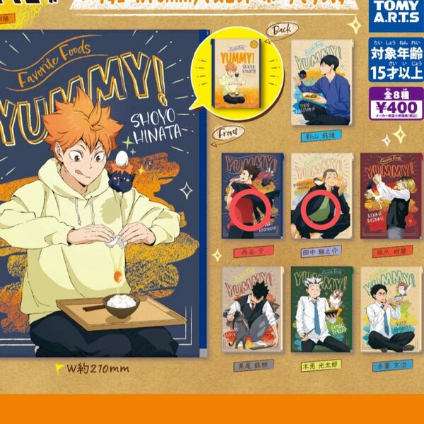 ハイキュー!!yummyマスコットポーチデラックス「西谷夕&田中龍之介」