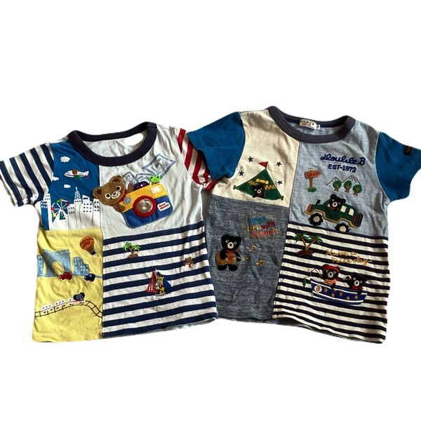 ミキハウス ダブルビー Tシャツ110 2枚セット