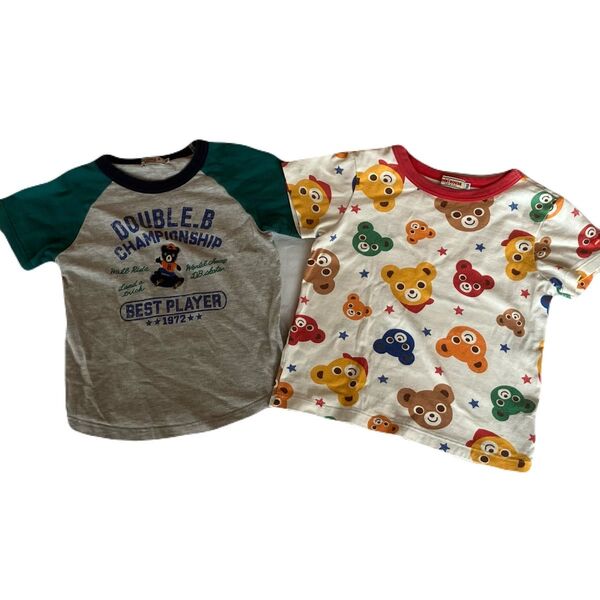 ミキハウス ダブルビー Tシャツ 110 2枚セット