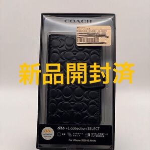 正規品 COACH iPhone12mini ブックケース/Black 開封済