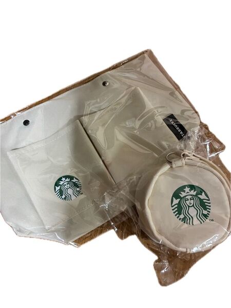 スターバックス スタバ トートバッグ STARBUCKS 福袋 2025 バッグインバッグ ポーチ