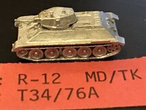 GHQ 1/285 ロシア 中戦車 T-34/76A ソビエト ホワイトメタル_画像1