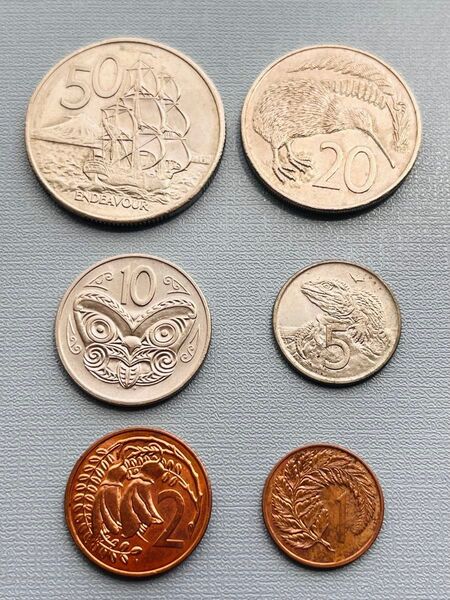ニュージーランド 旧硬貨 まとめ売り 6枚セット