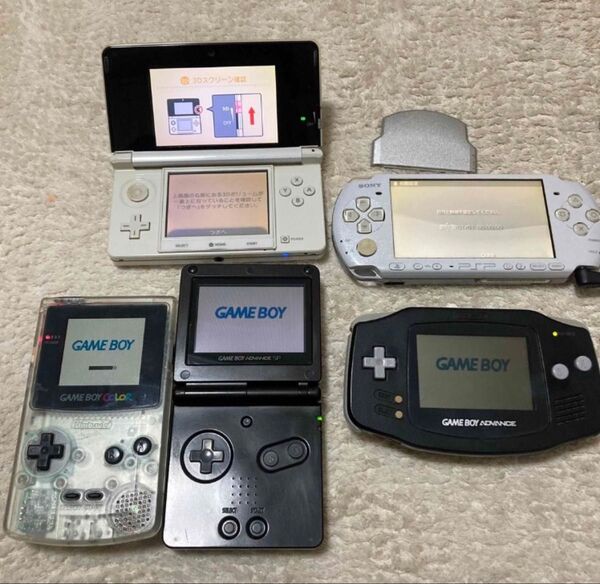 Nintendo ゲームボーイアドバンス 3ds PSP-3000 GBA ゲームボーイカラー まとめ売り