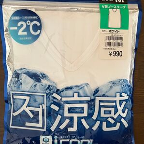 IGNIO メンズ Vネック ノースリーブ M ホワイト 新品未開封