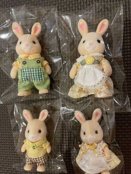 シルバニアファミリー はなぞのうさぎファミリー お父さんお母さん男の子女の子