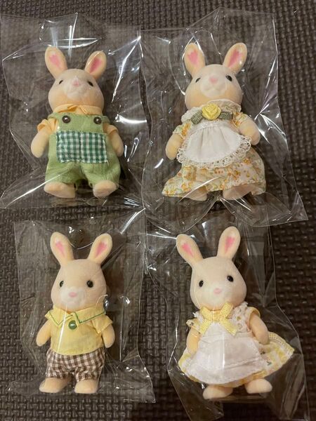 シルバニアファミリー はなぞのうさぎファミリー お父さんお母さん男の子女の子