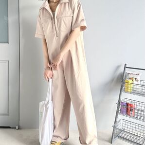 JaVa ハーフジップオールインワン