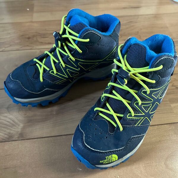 ノースフェイス North face トレッキングシューズ 19cm ネイビー ブルー 2回程使用 キッズ