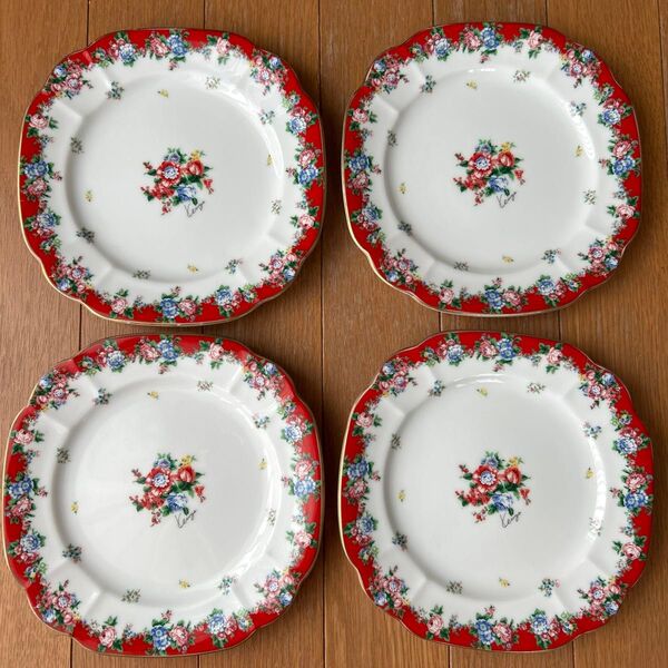 皿 4枚セット KENZO 約18.5cm 花柄