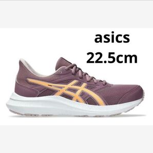 アシックス シューズ レディース スニーカー ランニングシューズ 22.5 紫