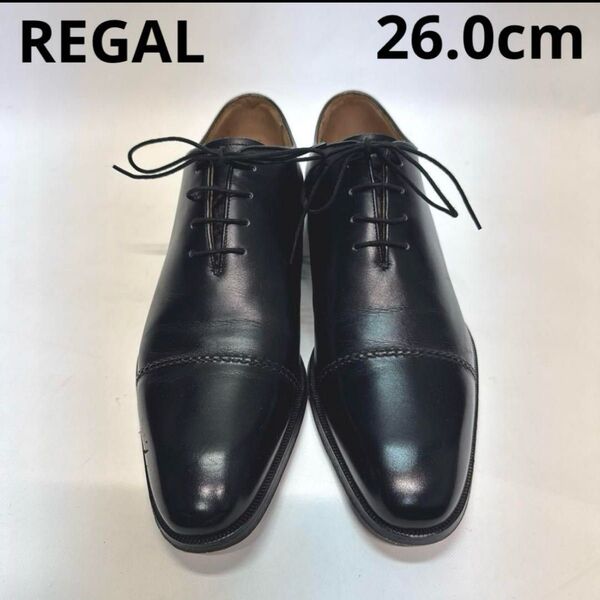 REGAL ビジネスシューズ 本革 ブラック レザー 革靴 26