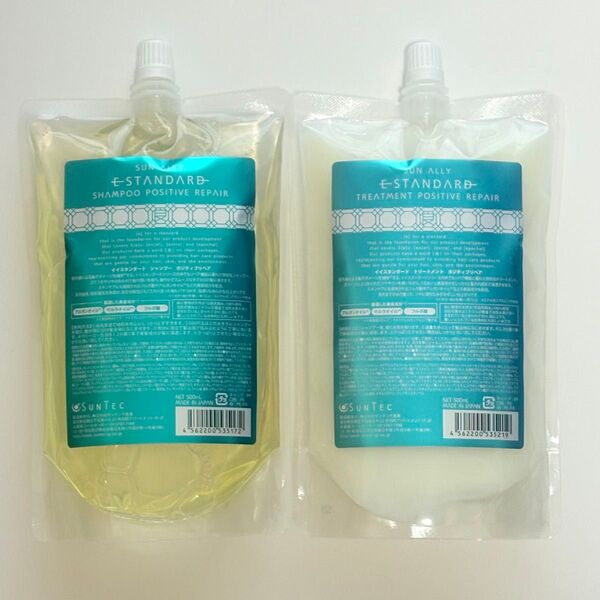 【新品】イイスタンダード ポジティブリペア シャンプー&トリートメント レフィル 500ml 2個セット