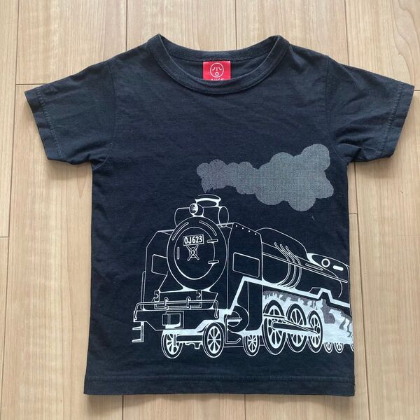 オジコ 6A 機関車 半袖Tシャツ 100 110 黒 ブラック