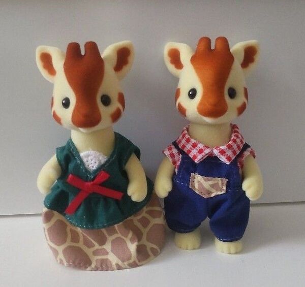 新品 シルバニアファミリー キリン お父さん お母さん 2点セット きりん キリンファミリー