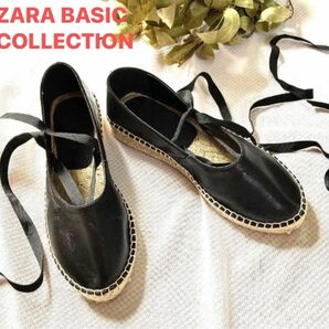 【ザラベーシックコレクション/ZARA BASIC COLLECTION】編み上げサンダル/レースアップシューズ/エスパドリーユ