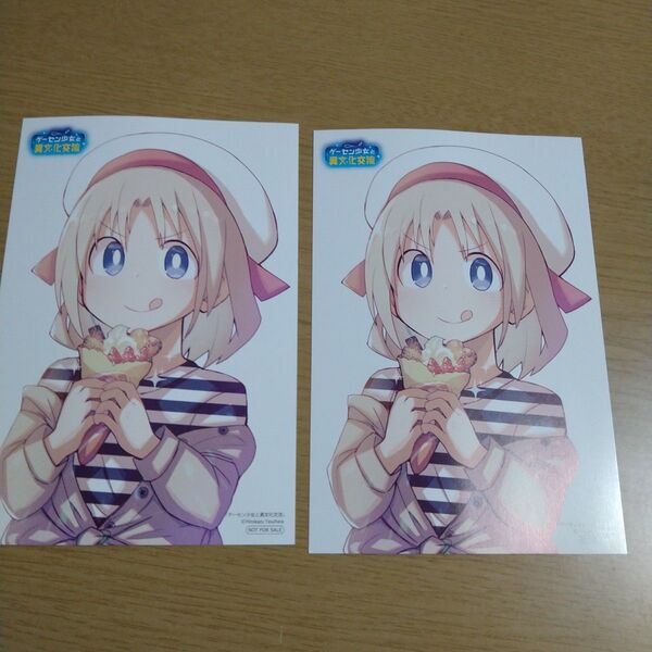 ゲーセン 少女と異文化交流 非売品 イラストカード2枚セット イラストカード