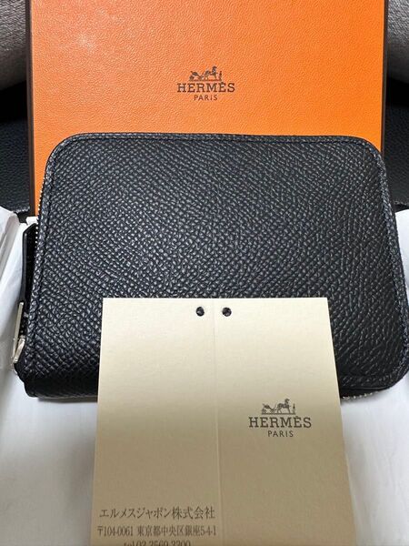 HERMESアザップミニオールレザー カードケース・コインケース エルメス ヴォーエプソン 【激レア財布】新品同様