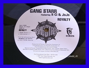 Gang Starr/Royalty/プロモオンリー!!!/US Original/5点以上で送料無料、10点以上で10%割引!!/12'