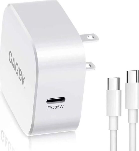 【PD35W PPS対応 PSE認証済】35W USB C/Type C急速充電器&USB Cケーブル付き